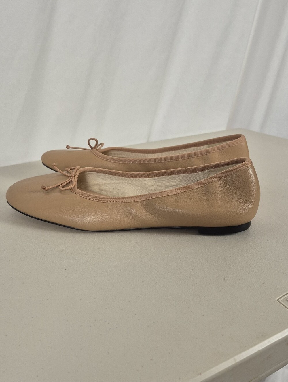 J. Crew Andi Leather Ballet Flats With Bow Detail In Roasted Pecan - Size 10.5 - Picture 5 of 15